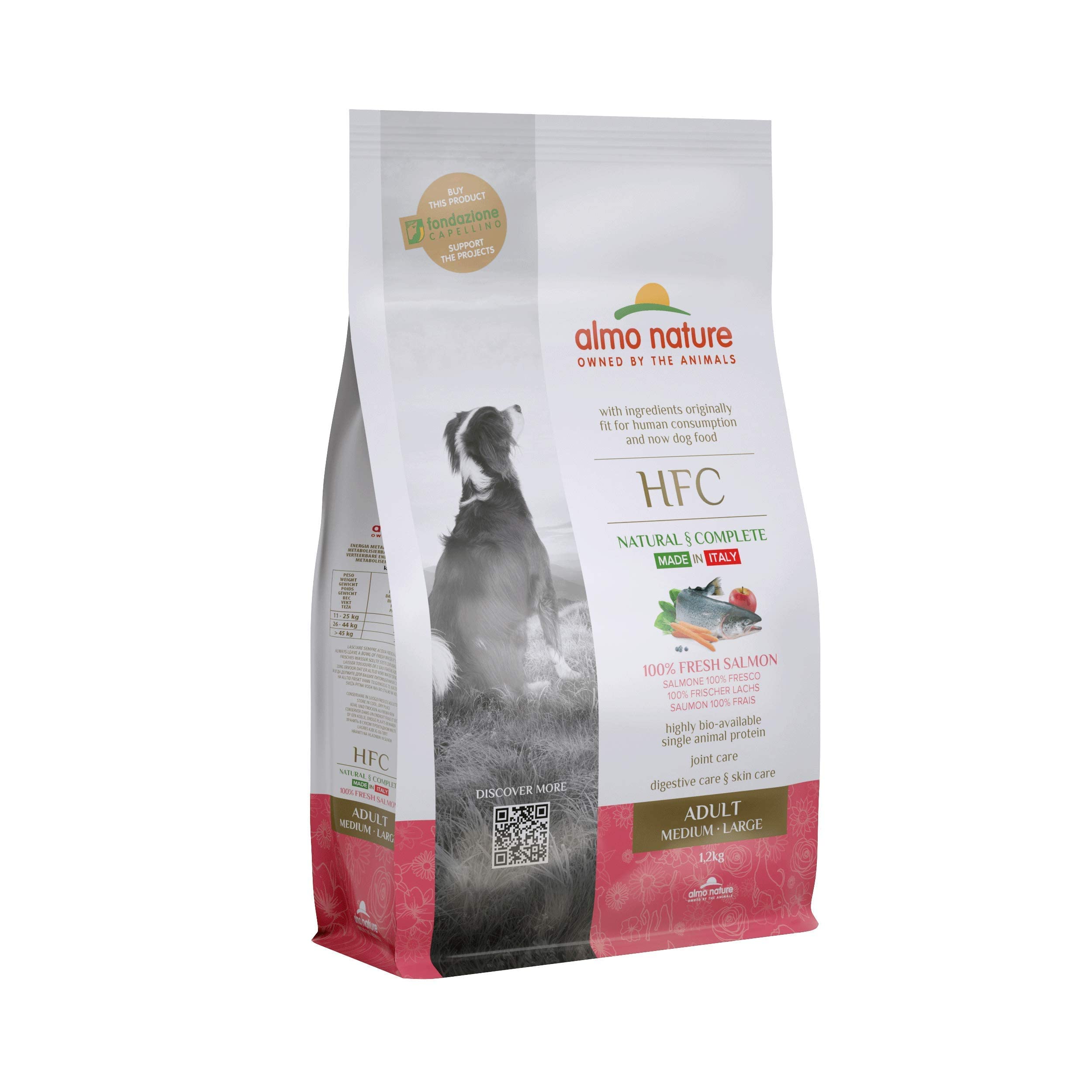 almo-nature-hfc-adult-m-l-saumon-frais-et-riz-croquettes-chien-moyen-grand image 1
