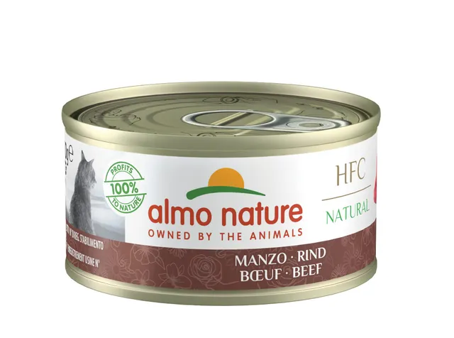 almo-nature-hfc-natural-p-t-e-pour-chat-adulte-au-b-uf-70-g-x-24-bo-tes image 1