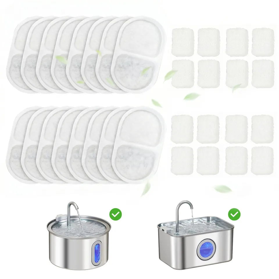 pawhut-lot-de-16-filtres-fontaine-eau-avec-triple-filtration image 1
