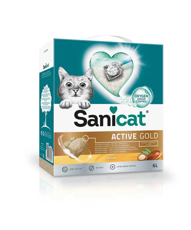 sanicat-active-gold-fleur-d-arganier-liti-re-agglom-rante-6-l image 1