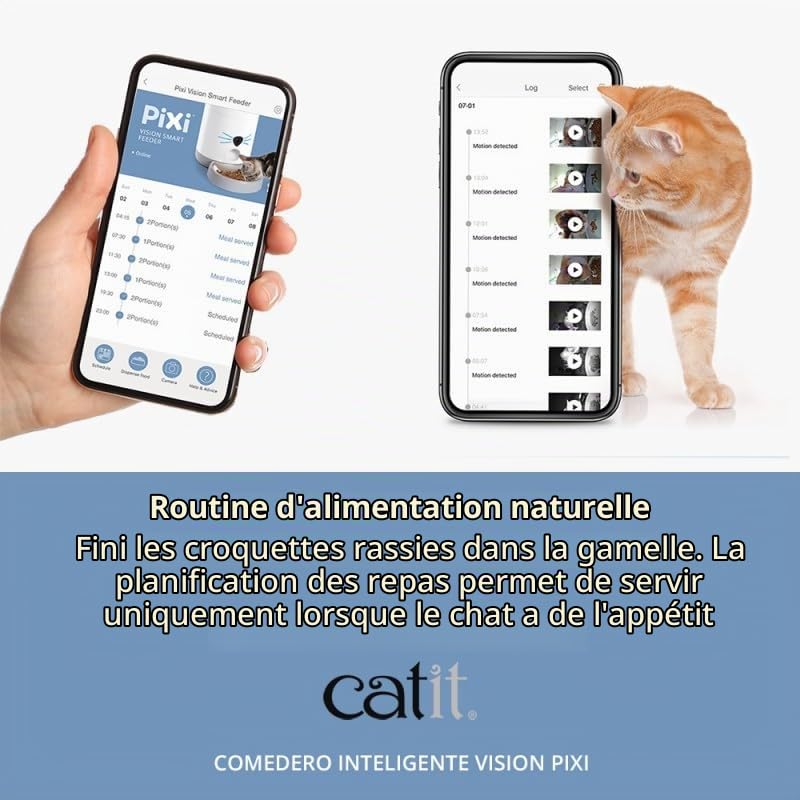 catit-pixi-vision-smart-feeder-distributeur-de-croquettes-connect-avec-cam-ra image 5