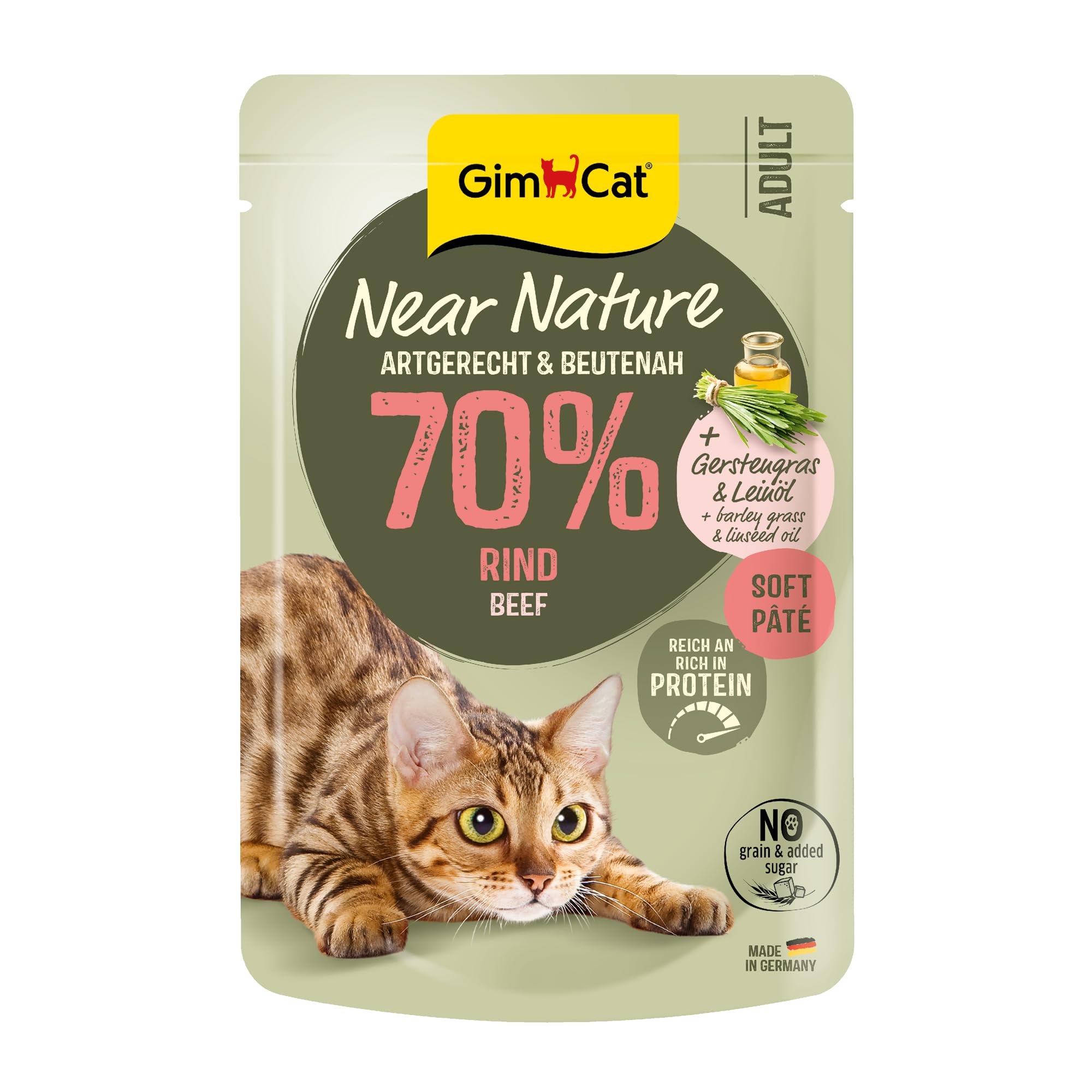 gimcat-near-nature-b-uf-nourriture-humide-sans-c-r-ales-pour-chat-d-s-7-mois-16- image 1