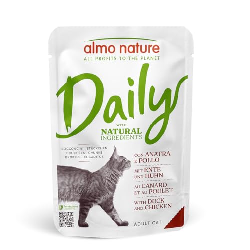 almo-nature-daily-poulet-et-canard-bouch-es-en-sauce-pour-chat-30-x-70-g image 6