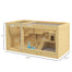 pawhut-cage-hamster-extra-large-naturelle-2-pi-ces-100-x-50-x-50-cm-avec-jeux image 4