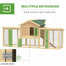 pawhut-poulailler-avec-double-parc-pondoir-tiroir-et-rampe-naturel image 6
