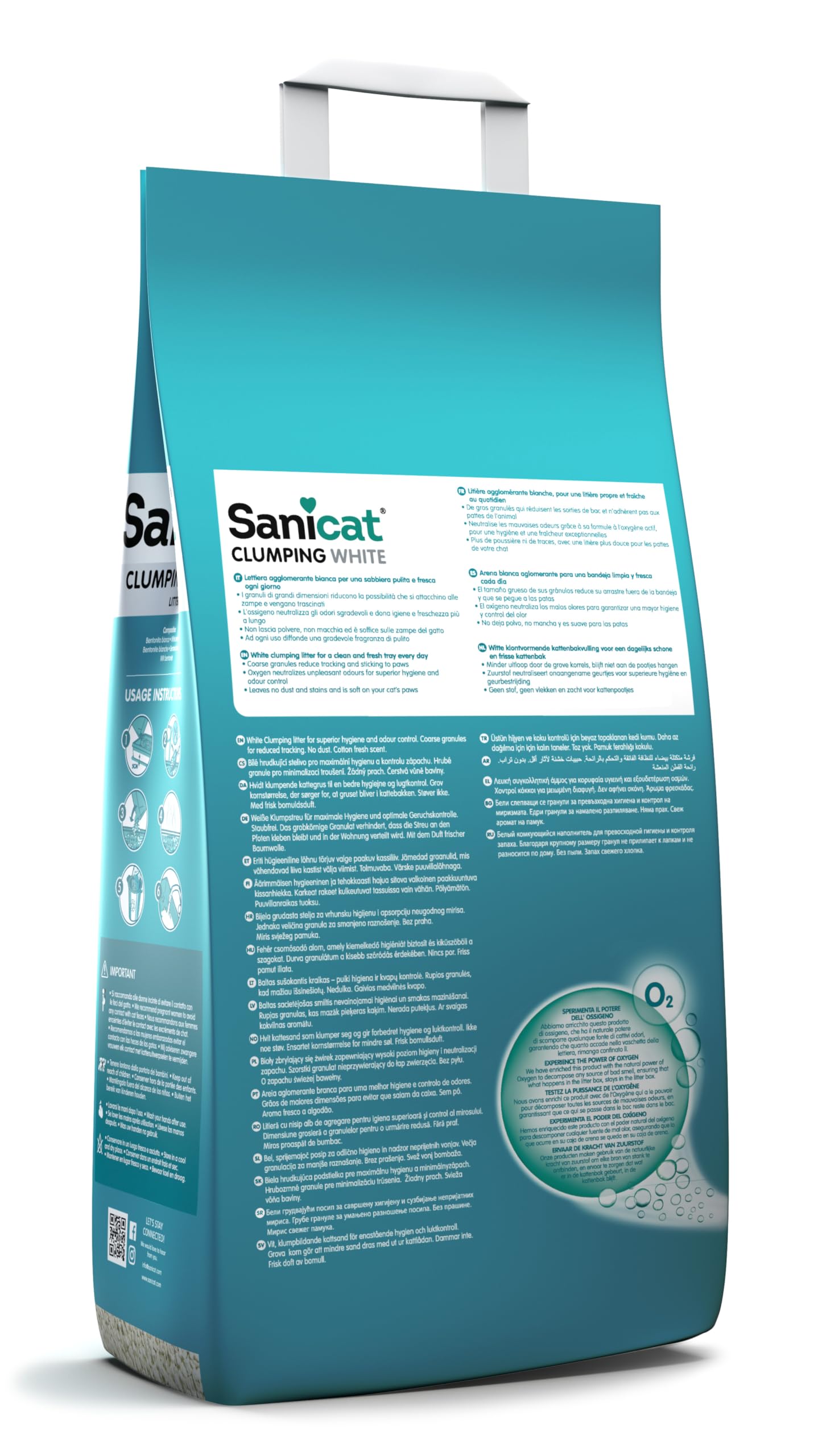 sanicat-clumping-white-liti-re-cotton-fresh-10-l image 3