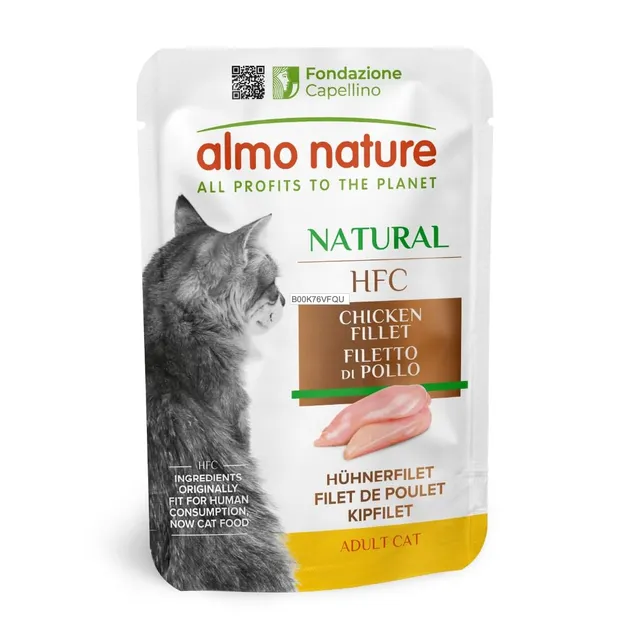 almo-nature-hfc-natural-sachets-filet-de-poulet-pour-chat-24-x-55-g image 1