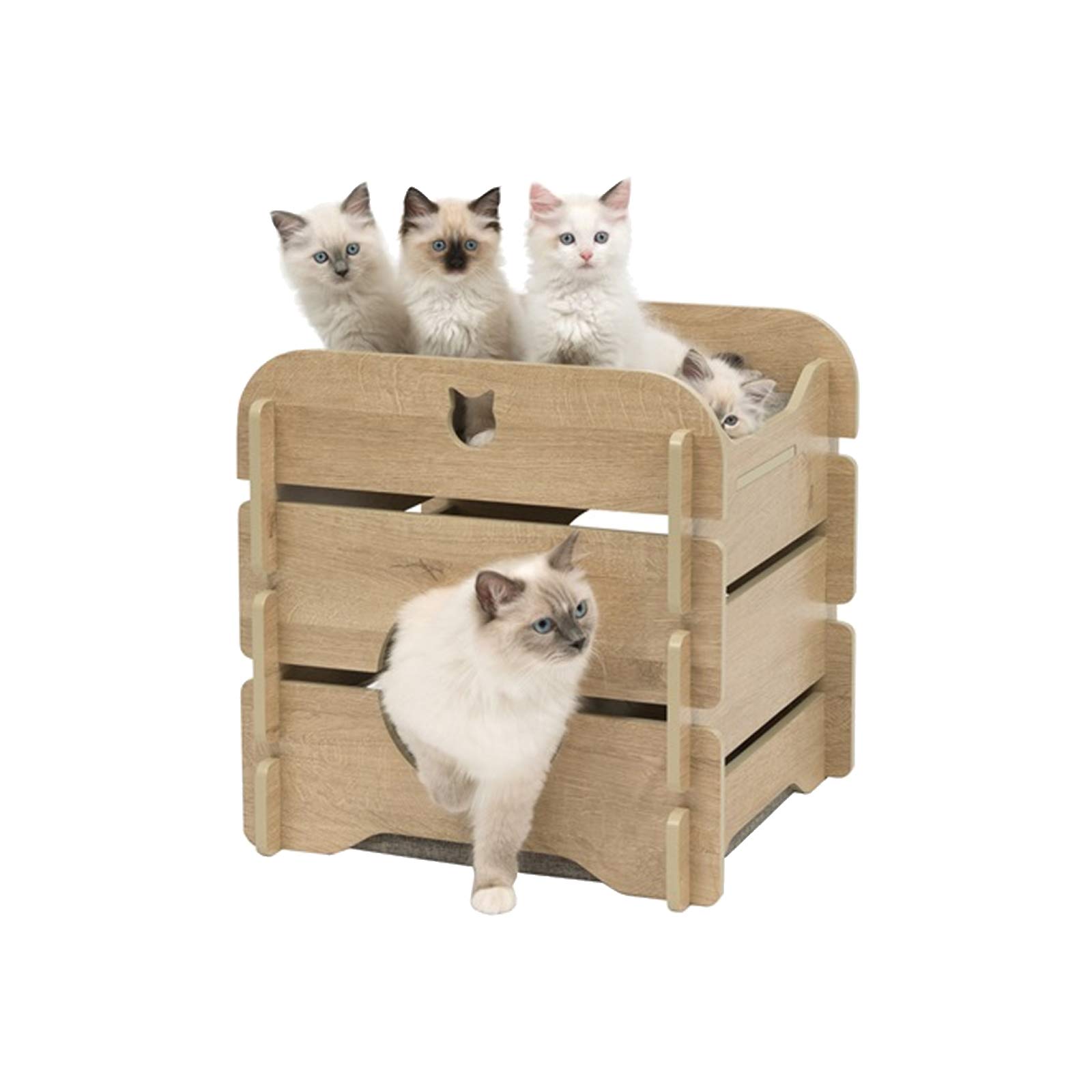 catit-vesper-cottage-52112-meuble-cachette-pour-chat-2-tages-ch-ne image 3