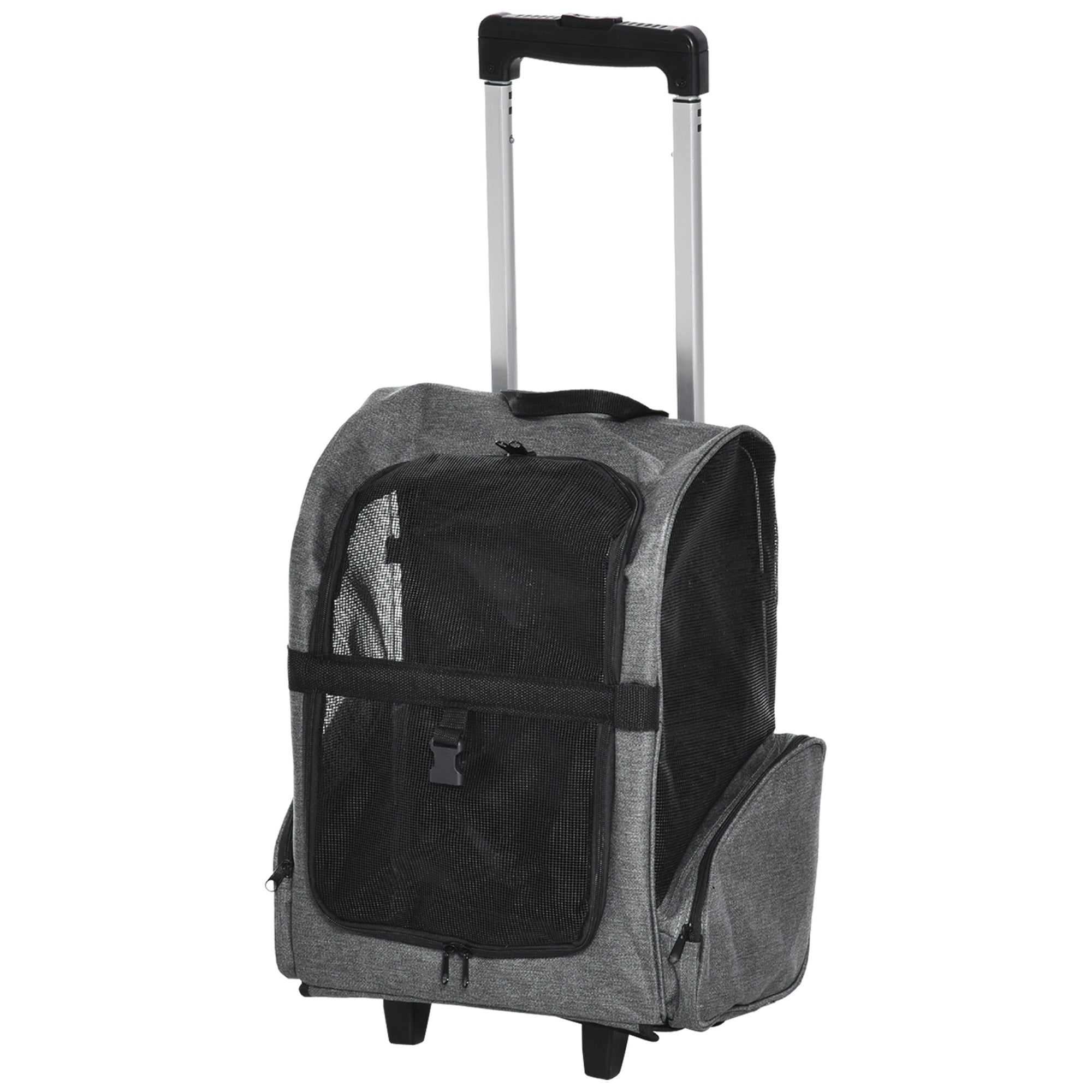 pawhut-sac-dos-transport-animaux-avec-poign-e-trolley-t-lescopique-et-roulettes- image 2