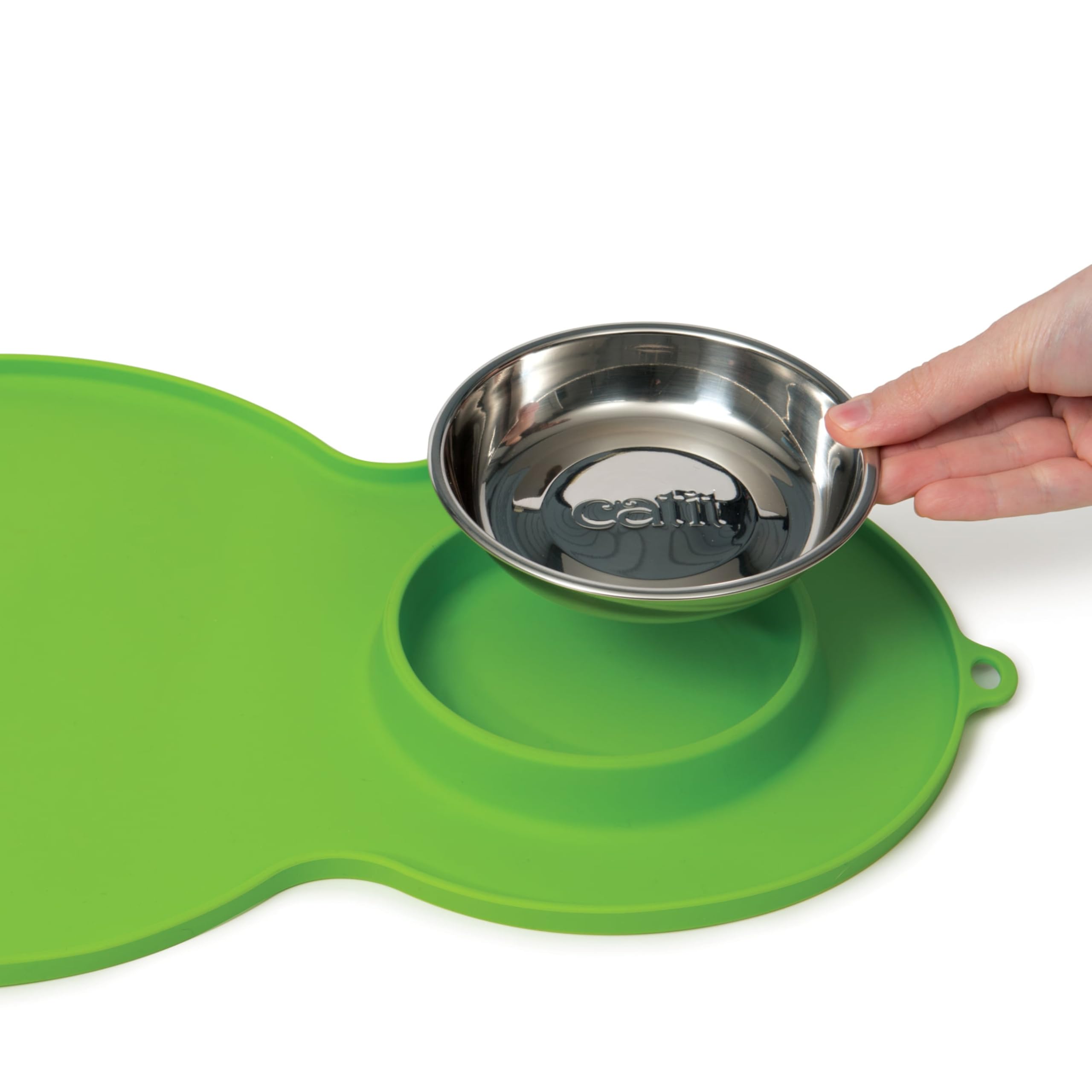 catit-flower-set-de-table-en-silicone-pour-chat-vert-44-5-x-29-cm image 3