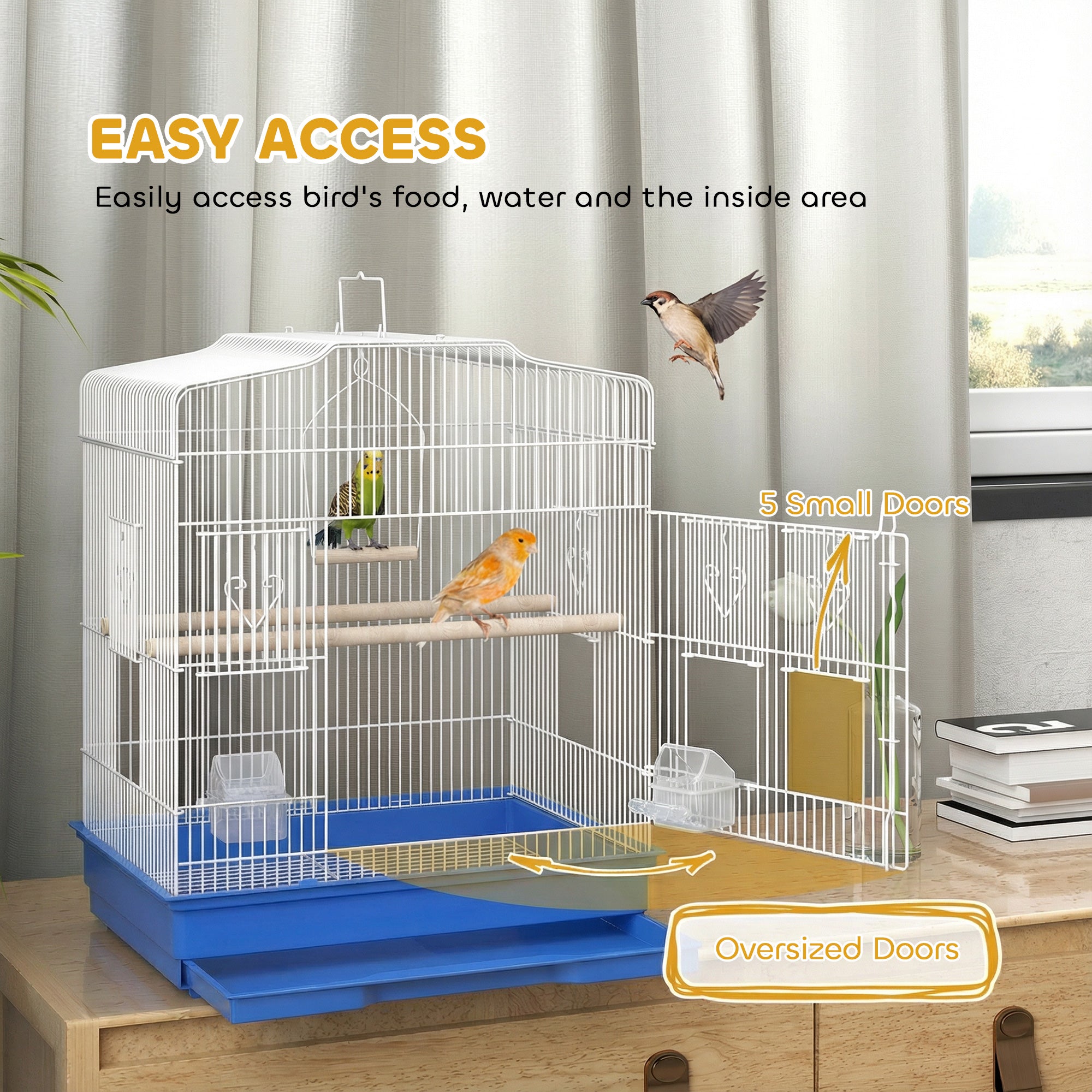 pawhut-cage-oiseaux-23-pour-pinsons-canaris-et-perruches-avec-perchoirs-bleue image 6