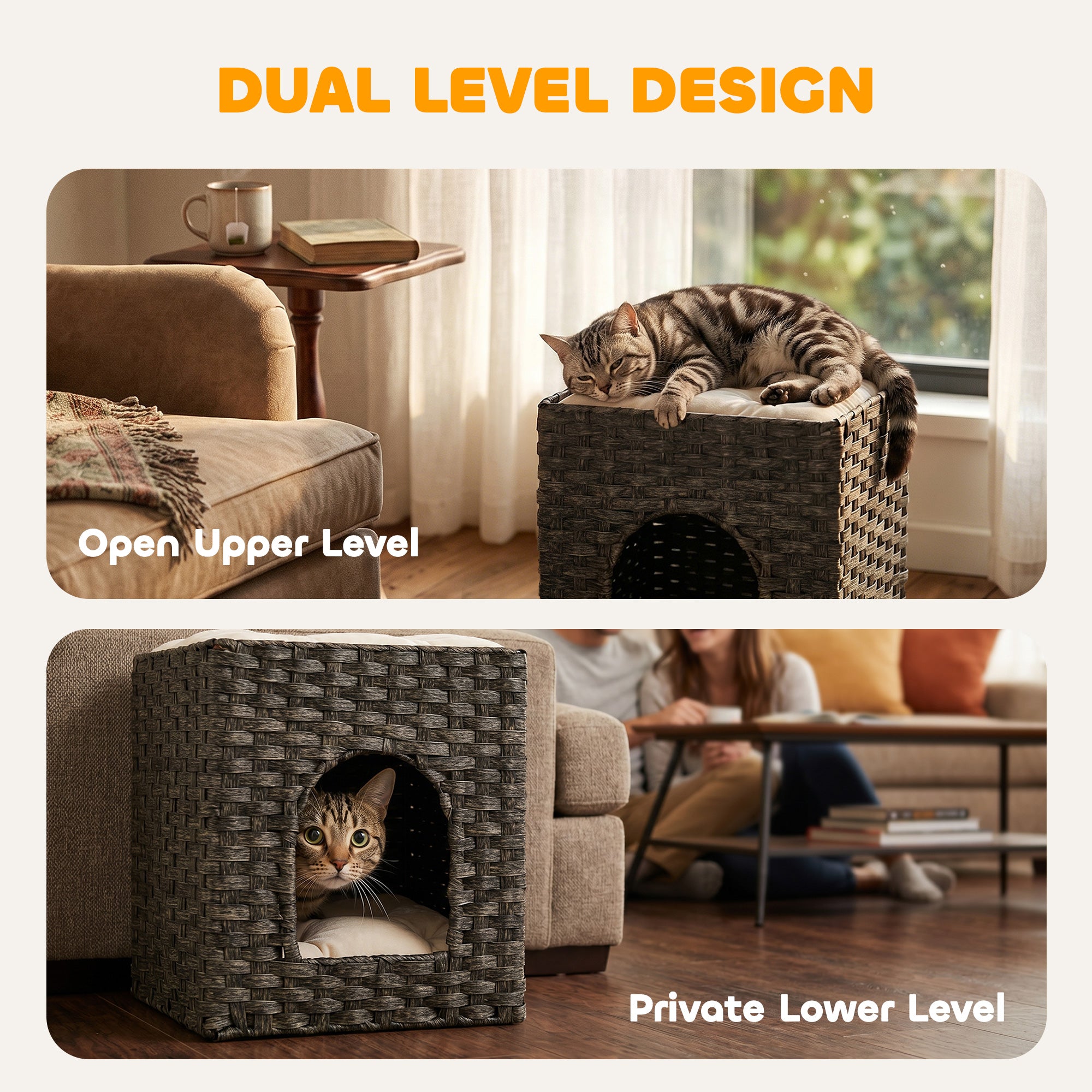 pawhut-maison-pour-chat-2-niveaux-en-rotin-tress-avec-coussins-lavables-43-x-40- image 6
