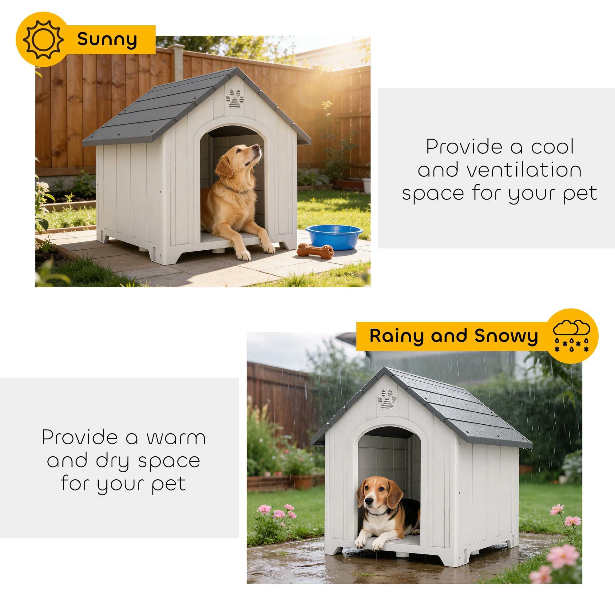 pawhut-niche-pour-chien-d-ext-rieur-en-plastique-avec-plancher-sur-lev-88-x-79-x image 8