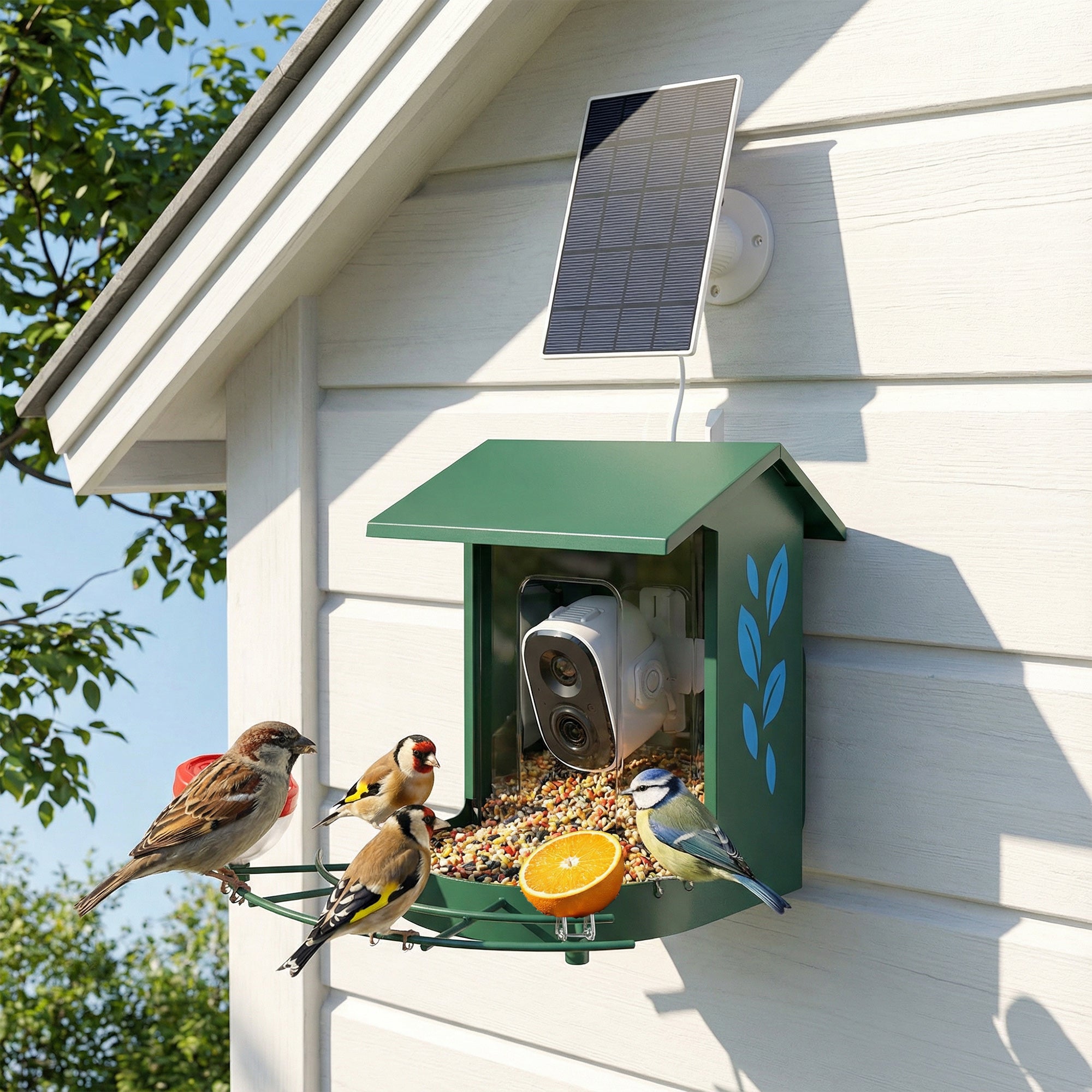 pawhut-mangeoire-oiseaux-connect-e-solaire-3w-avec-cam-ra-2k-et-ia-16000-esp-ces image 3