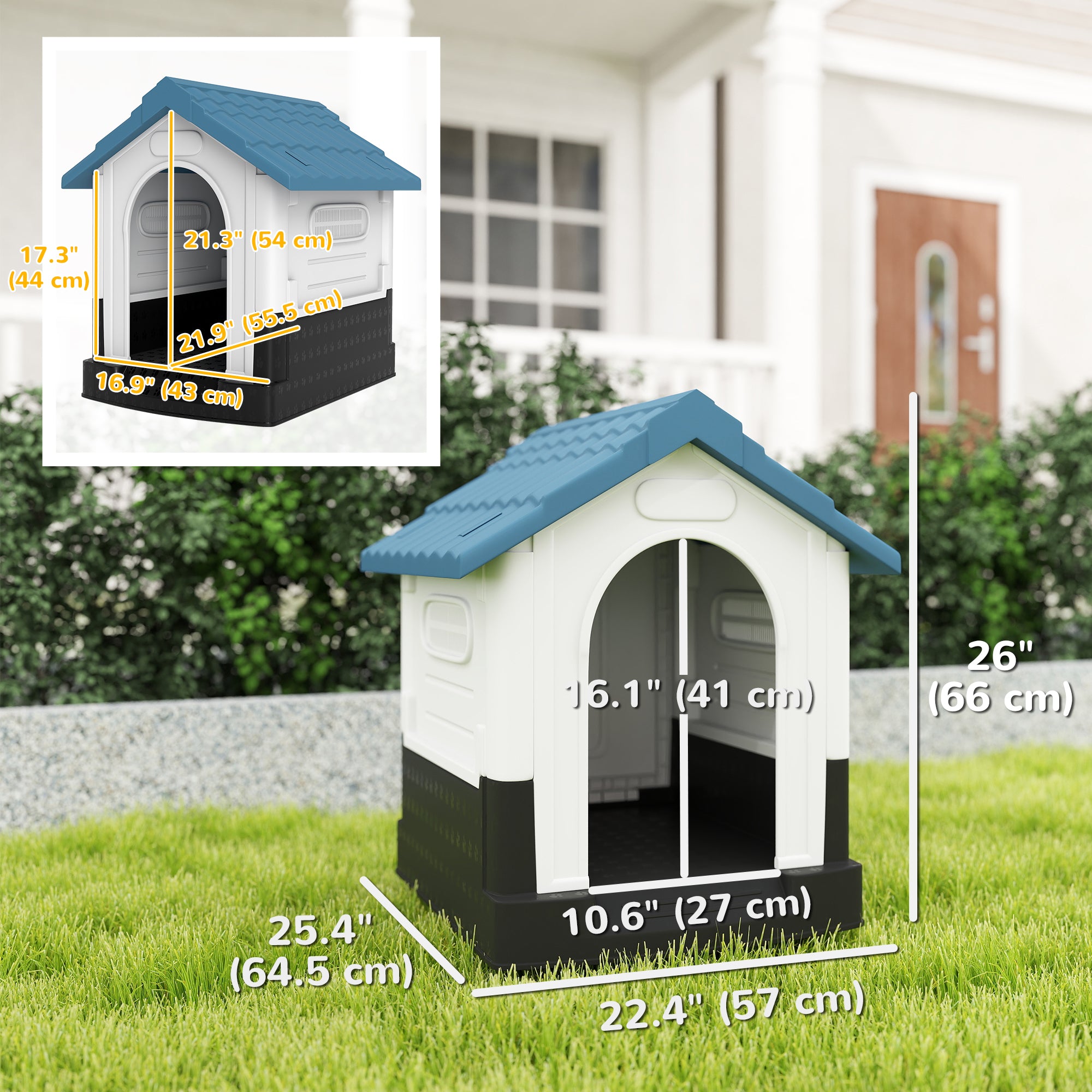 pawhut-niche-chien-plastique-ventil-e-petit-chien-bleu image 5