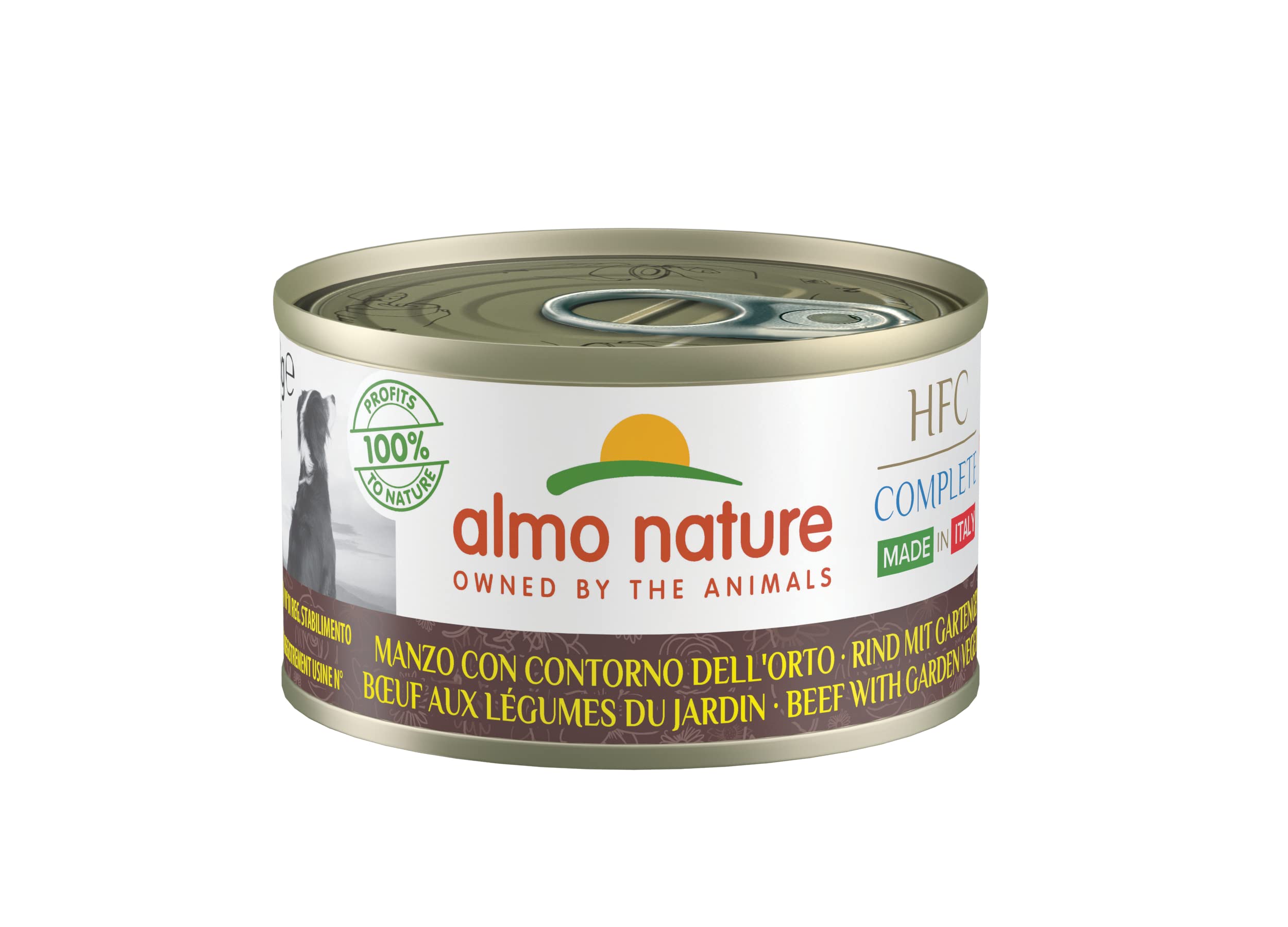 almo-nature-hfc-complete-aliment-humide-pour-chien-adulte-b-uf-et-l-gumes-du-jar image 1