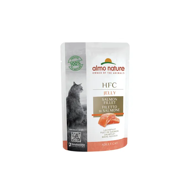 almo-nature-hfc-jelly-saumon-nourriture-humide-chat-24-x-55-g image 1