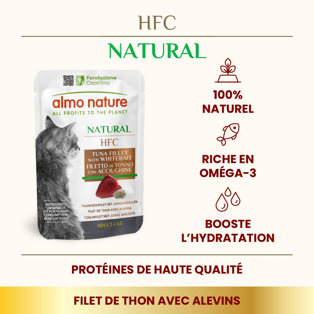 almo-nature-hfc-natural-p-t-e-pour-chat-adulte-thon-et-alevins-24-x-55-g image 2