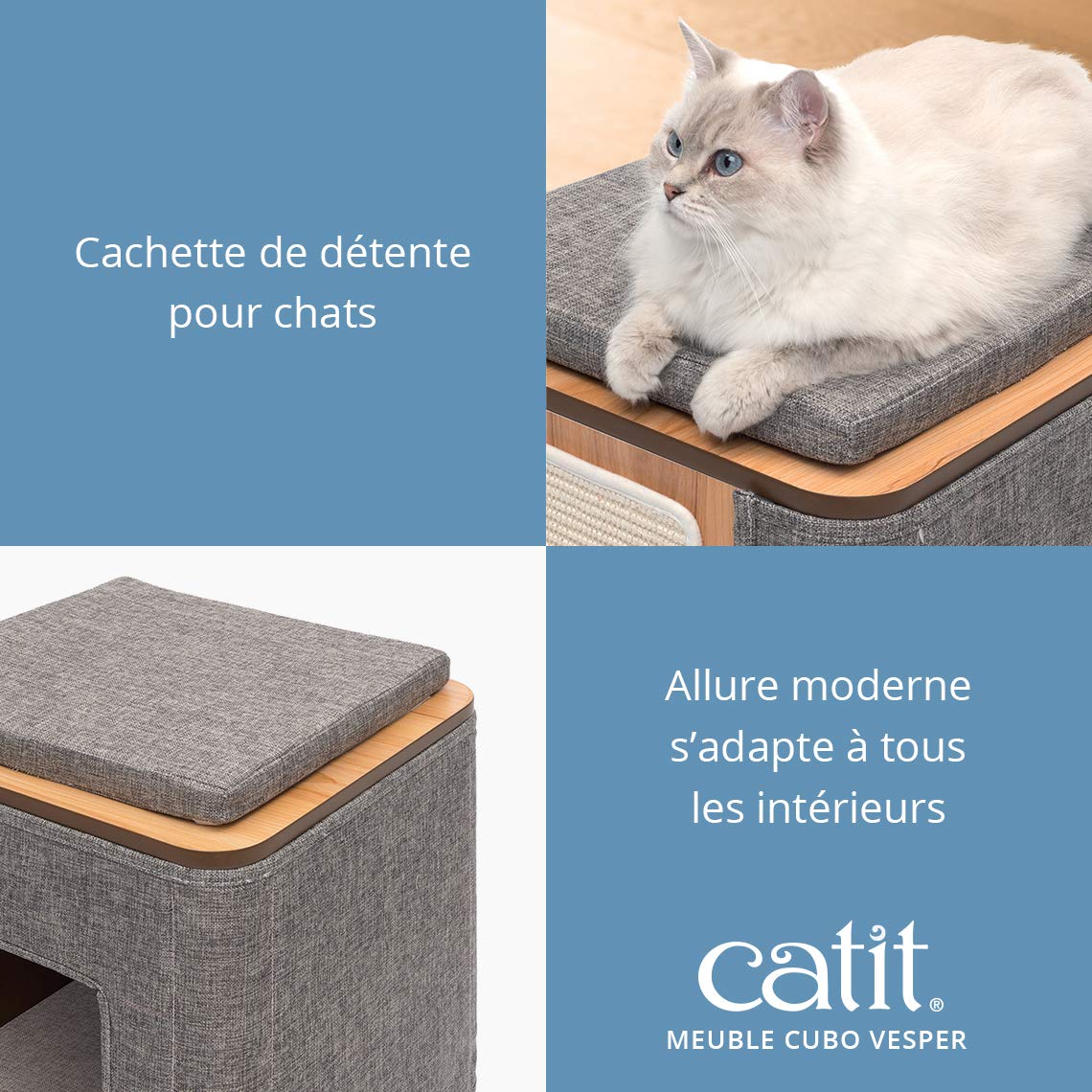 catit-vesper-cubo-meuble-pour-chat-pierre image 3