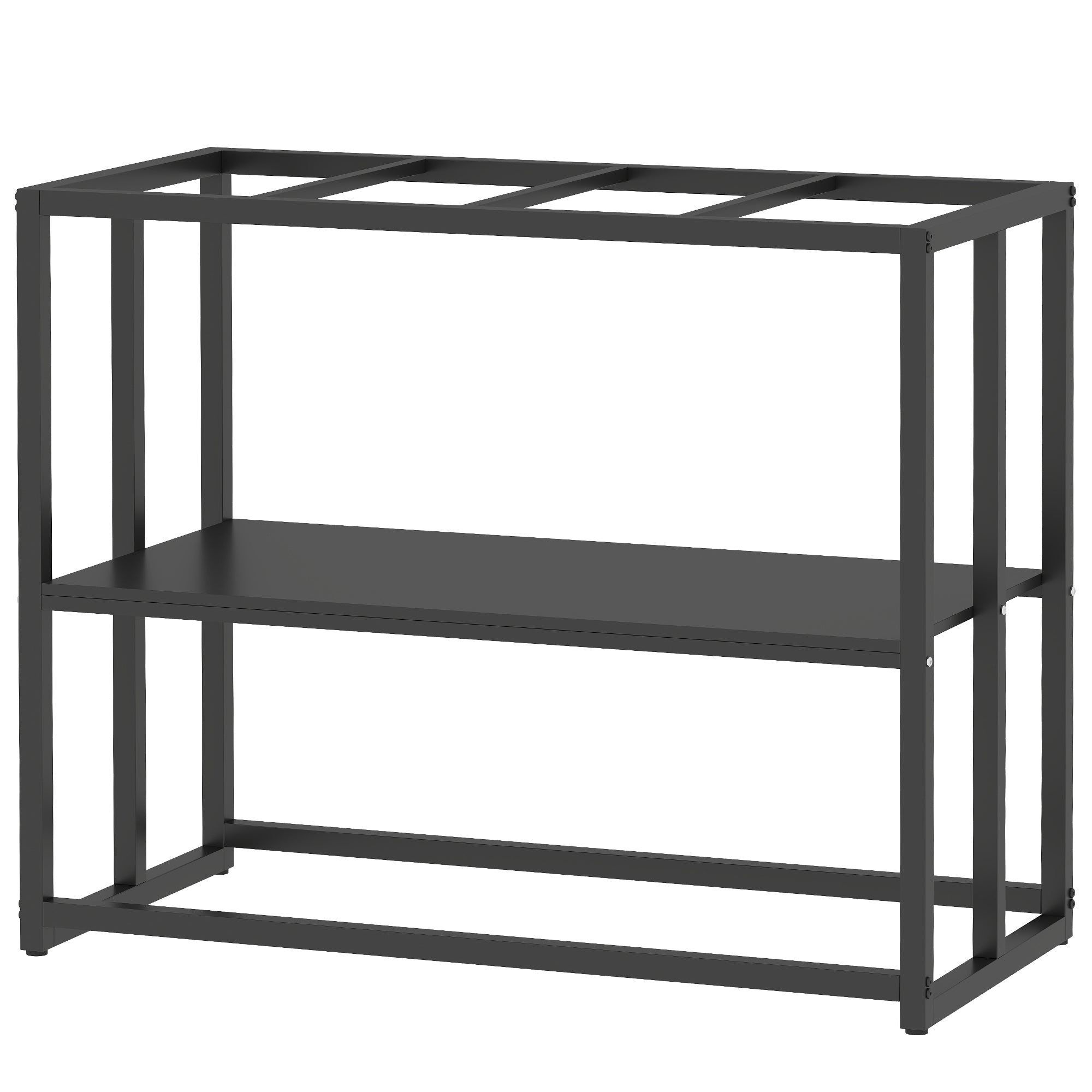 pawhut-meuble-support-aquarium-40-gallons-acier-avec-tag-re-36-6-x-18-5-x-29-9-n image 2