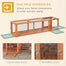 pawhut-tunnel-ext-rieur-pour-chat-150-cm-cadre-bois-avec-4-portes-naturel image 8