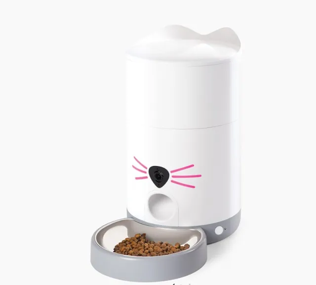 catit-pixi-vision-smart-feeder-distributeur-de-croquettes-connect-avec-cam-ra image 1