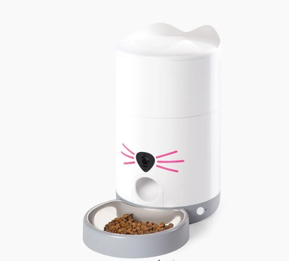 catit-pixi-vision-smart-feeder-distributeur-de-croquettes-connect-avec-cam-ra image 1