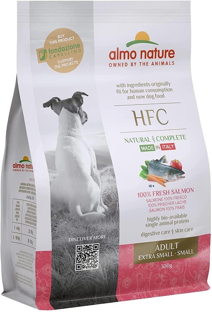 almo-nature-hfc-adult-xs-s-croquettes-pour-chiens-au-saumon image 1