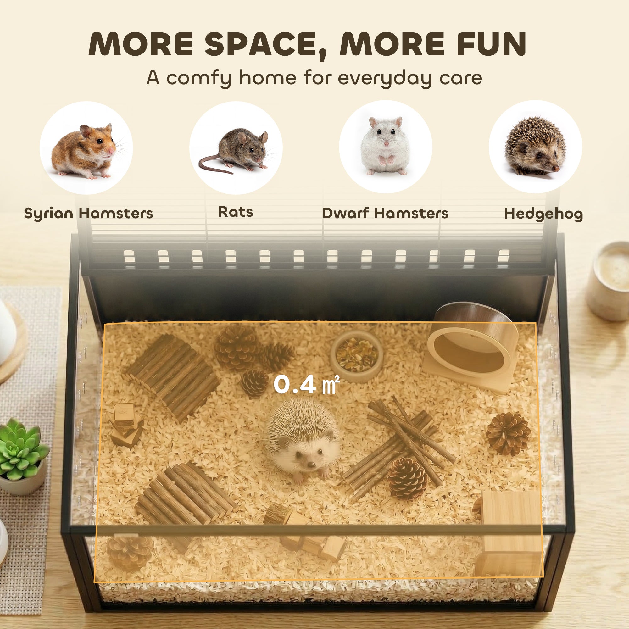 pawhut-cage-hamster-acrylique-dessus-ouvrable-81-x-51-x-53-cm-noir image 6