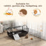 pawhut-cage-petits-animaux-46-5-avec-parc-pliable-roulettes-et-biberon image 7