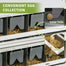 pawhut-pondoir-poules-bois-8-compartiments-2-bacs-ufs-gris-16-32-poules image 7
