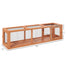 pawhut-tunnel-ext-rieur-pour-chat-150-cm-cadre-bois-avec-4-portes-naturel image 5