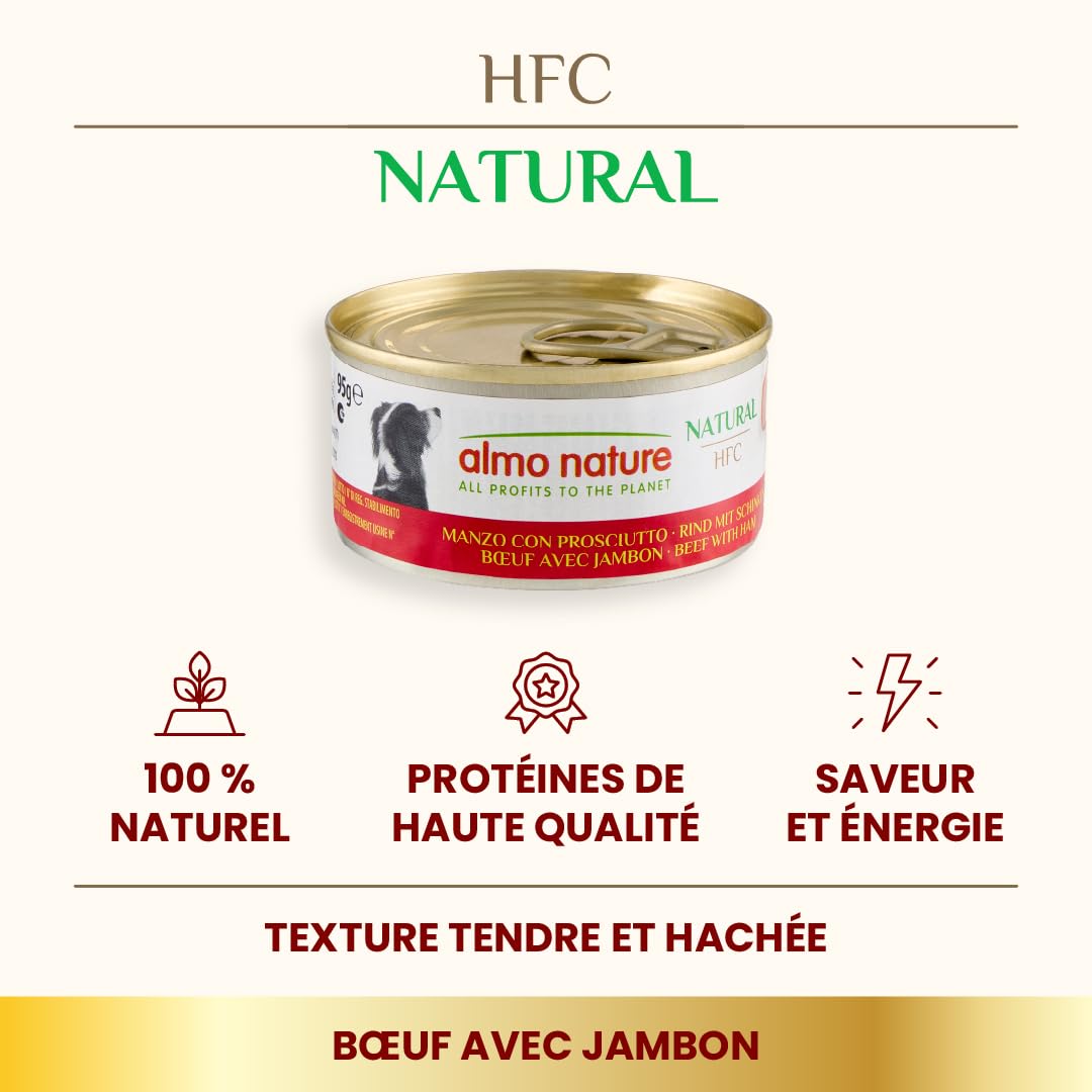 almo-nature-hfc-natural-boeuf-et-jambon-nourriture-humide-pour-chien image 2