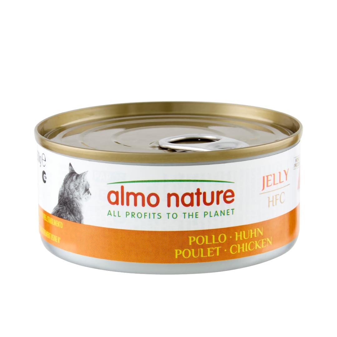 almo-nature-hfc-jelly-poulet-nourriture-humide-pour-chat-adulte-24-x-150g image 1