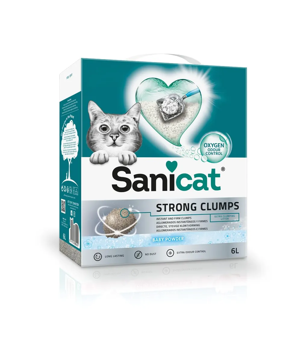 sanicat-strong-clumps-liti-re-agglom-rante-6-l-parfum-poudre-de-b-b image 1