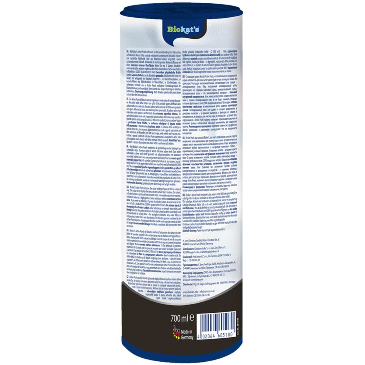 biokat-s-active-pearls-compl-ment-de-liti-re-au-charbon-actif-bo-te-de-700-ml image 2