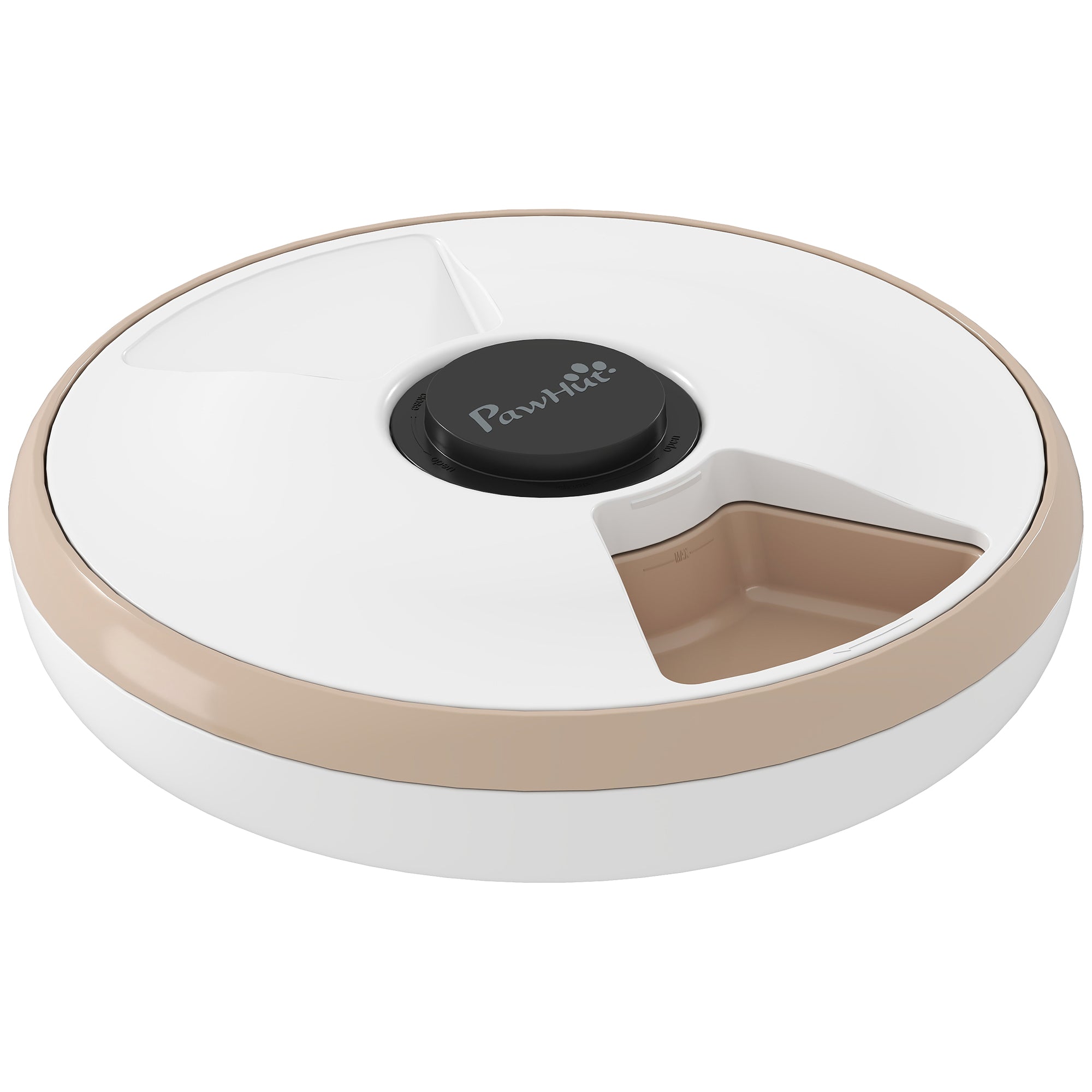 pawhut-distributeur-automatique-6-repas-pour-chat-avec-cran-led-et-pain-de-glace image 1