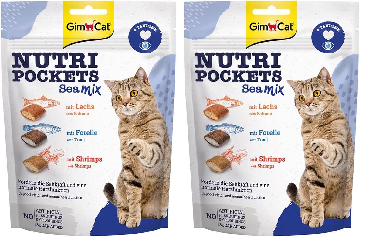 gimcat-nutri-pockets-sea-mix-150-g-snack-saumon-truite-crevettes-la-taurine image 6