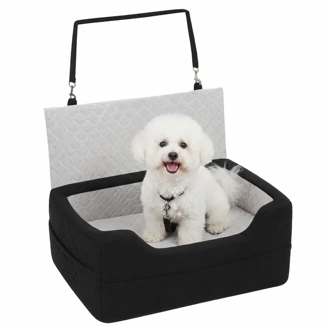 pawhut-si-ge-auto-rehausseur-pour-chien-petit-chien-moins-de-10kg-lit-de-voyage- image 1