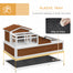 pawhut-maison-tortue-bois-2-tages-3-pi-ces-44-avec-balcon-et-toit-ouvrable-caf image 7