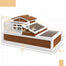 pawhut-maison-tortue-bois-2-tages-3-pi-ces-44-avec-balcon-et-toit-ouvrable-caf image 4