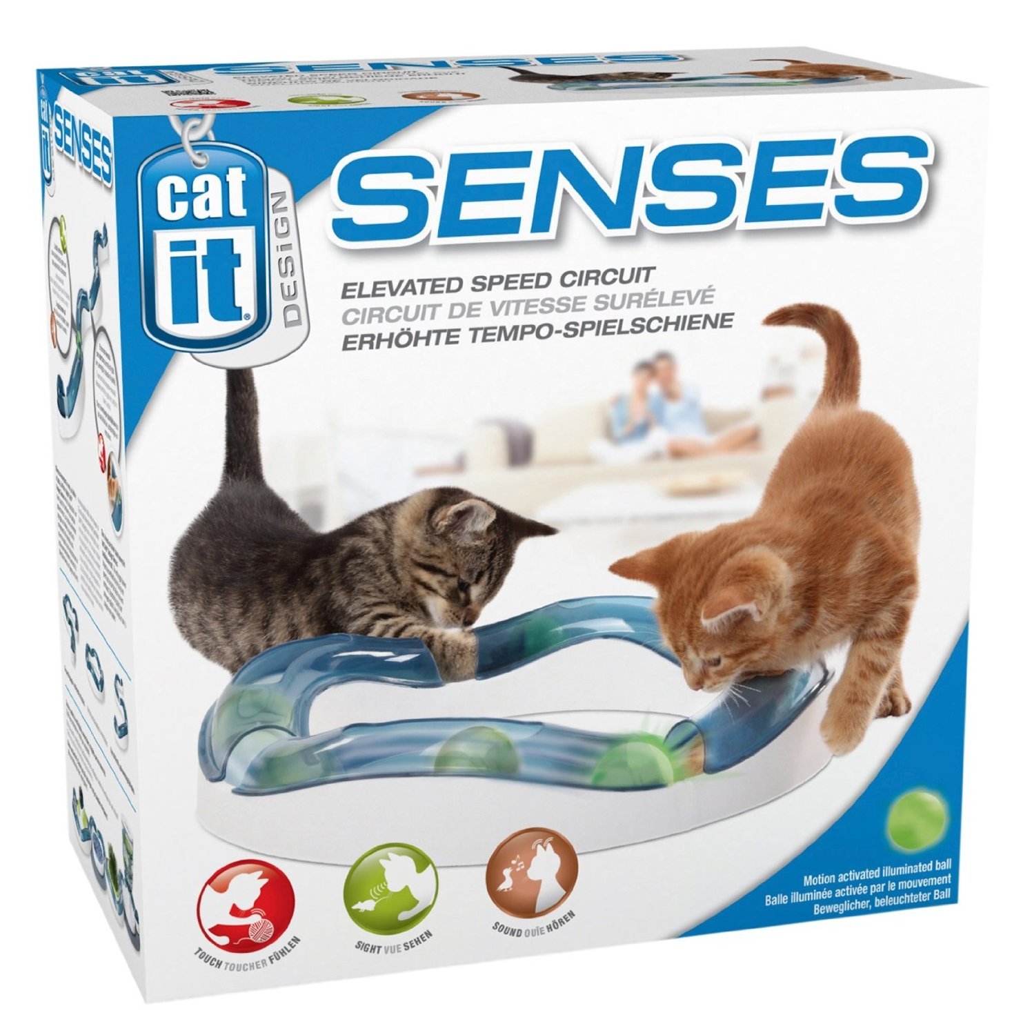 catit-senses-super-roller-grand-huit-circuit-de-jeu-avec-balle-lumineuse-pour-ch image 3