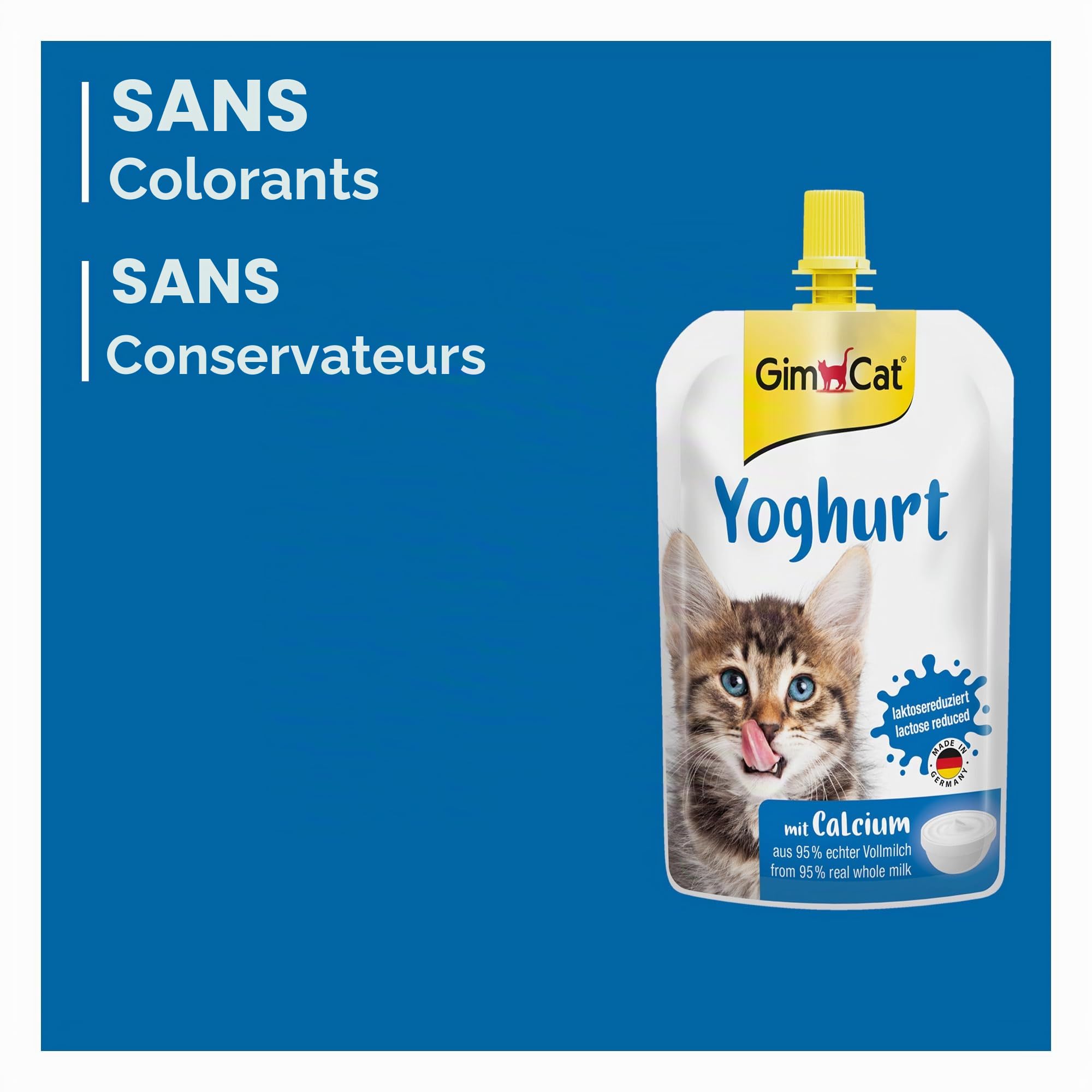 gimcat-yoghurt-snack-pour-chats-au-vrai-lait-entier-et-calcium-150-g image 4