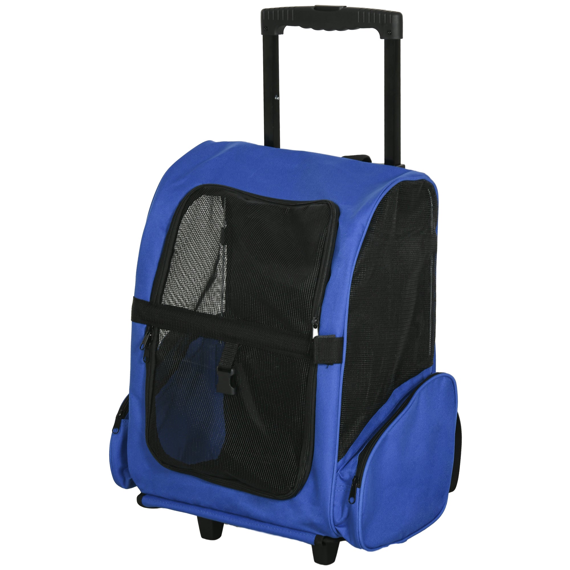pawhut-sac-de-transport-pour-animal-avec-trolley-t-lescopique-et-roues-42-x-25-x image 2
