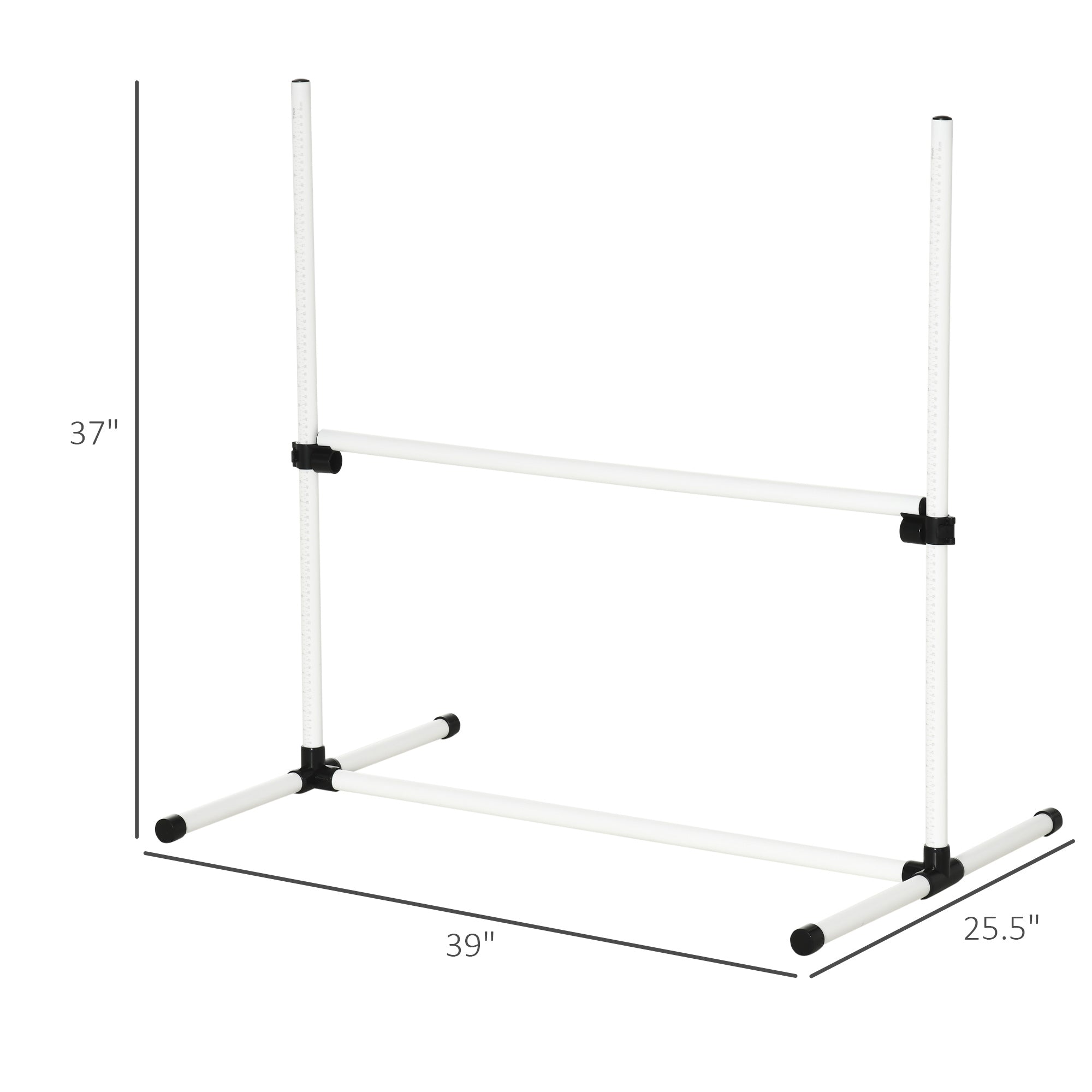pawhut-kit-d-agilit-chien-4-sauts-r-glables-blanc image 6