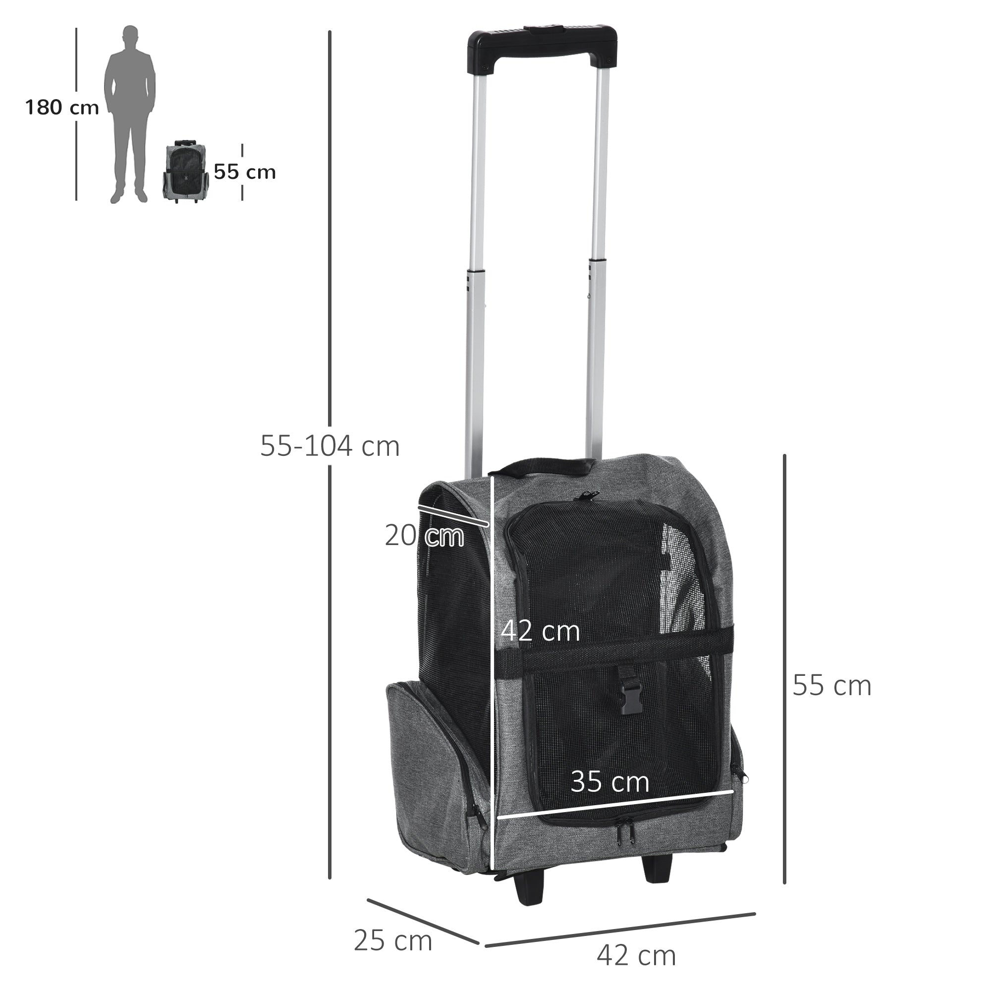 pawhut-sac-dos-transport-animaux-avec-poign-e-trolley-t-lescopique-et-roulettes- image 5