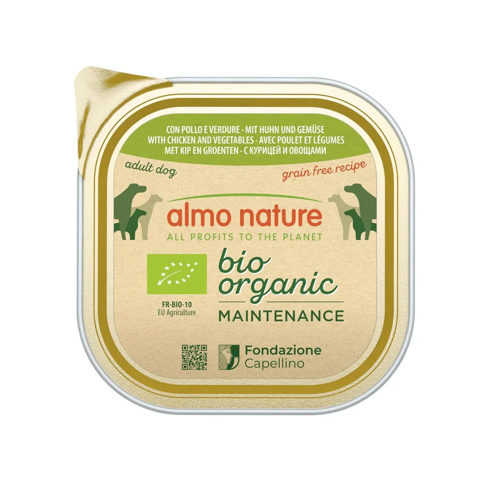 almo-nature-bio-organic-p-t-chien-poulet-et-l-gumes-9-x-300-g image 1