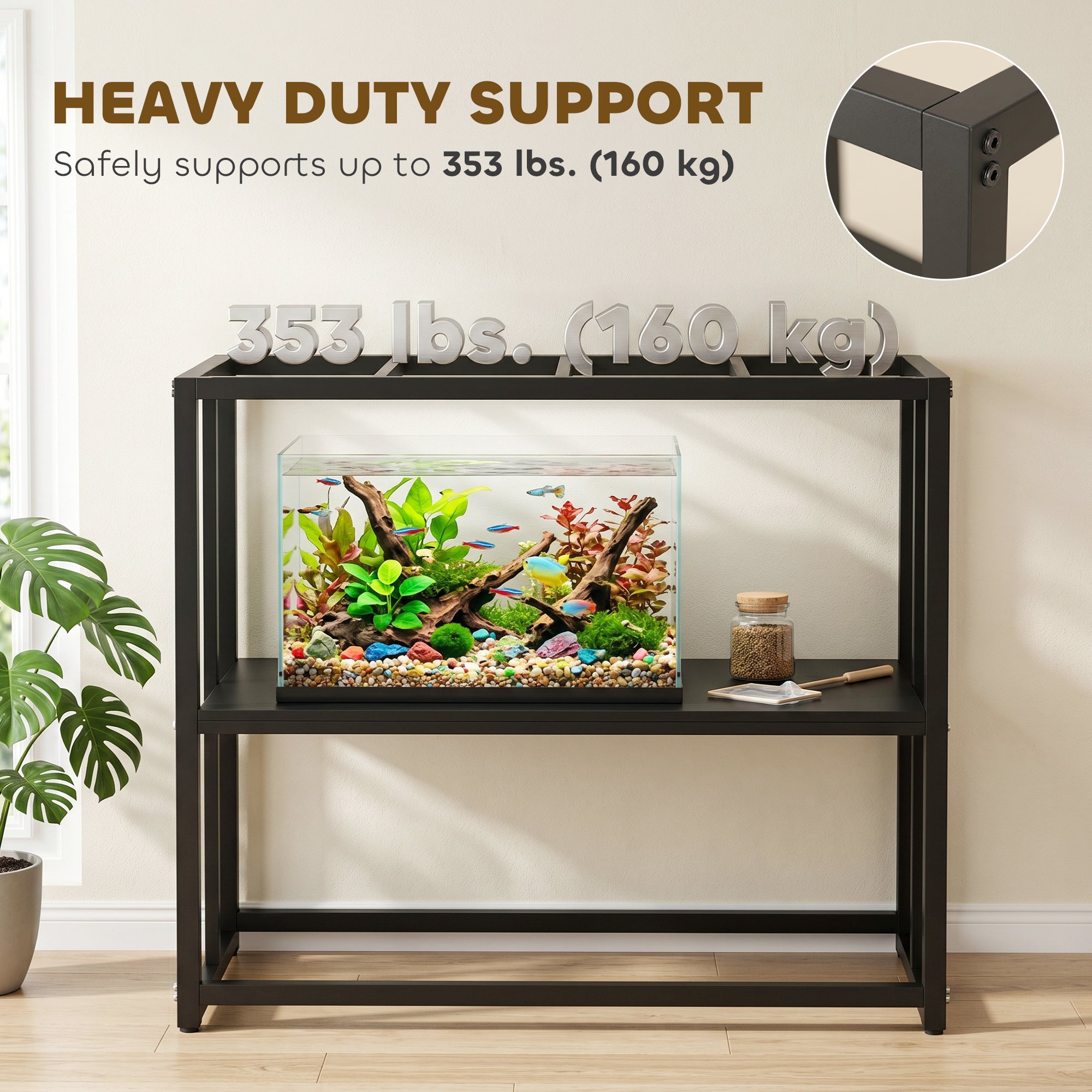 pawhut-meuble-support-aquarium-40-gallons-acier-avec-tag-re-36-6-x-18-5-x-29-9-n image 6