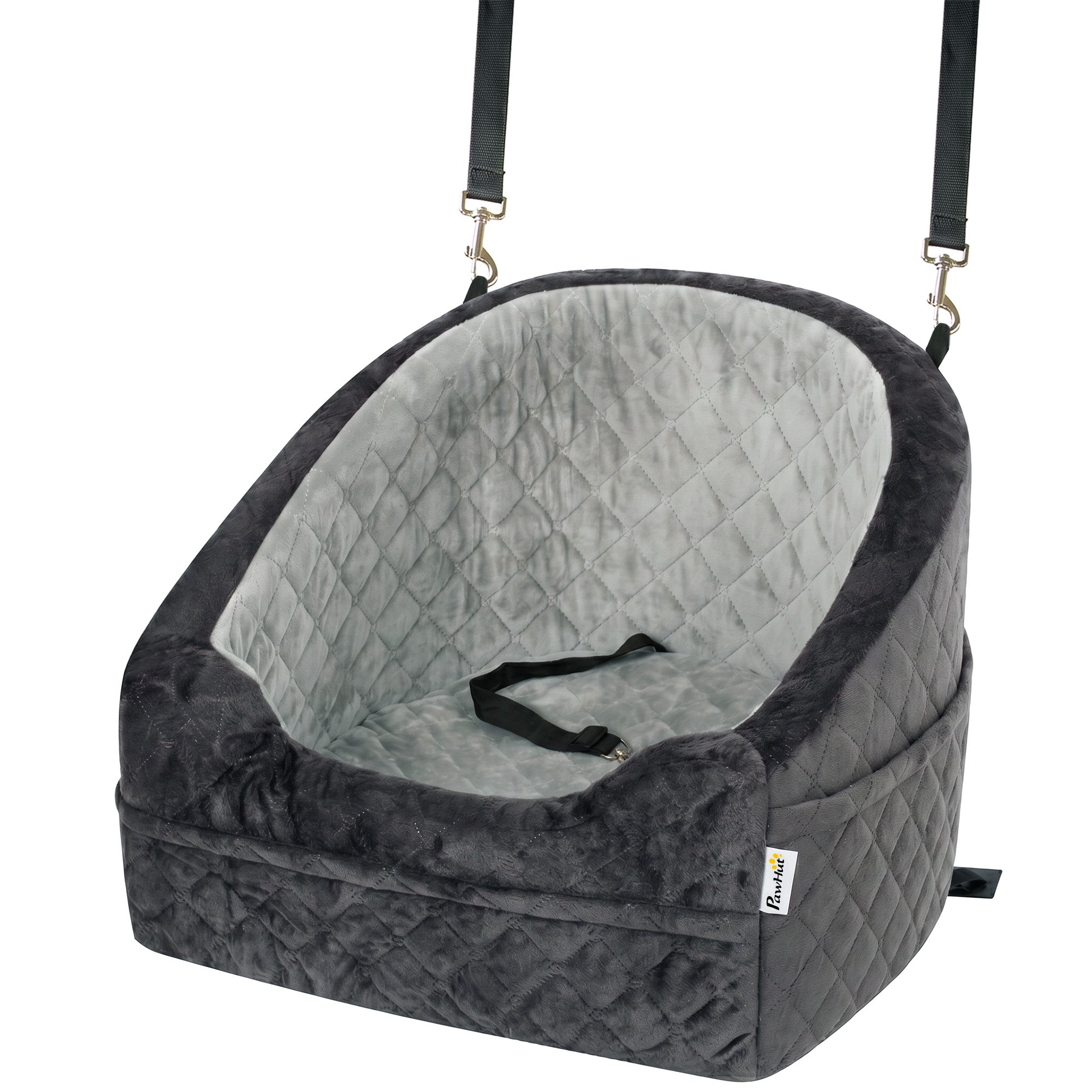 pawhut-si-ge-auto-rehausseur-portable-pour-petit-chien-moins-de-10-kg-coussin-pa image 2