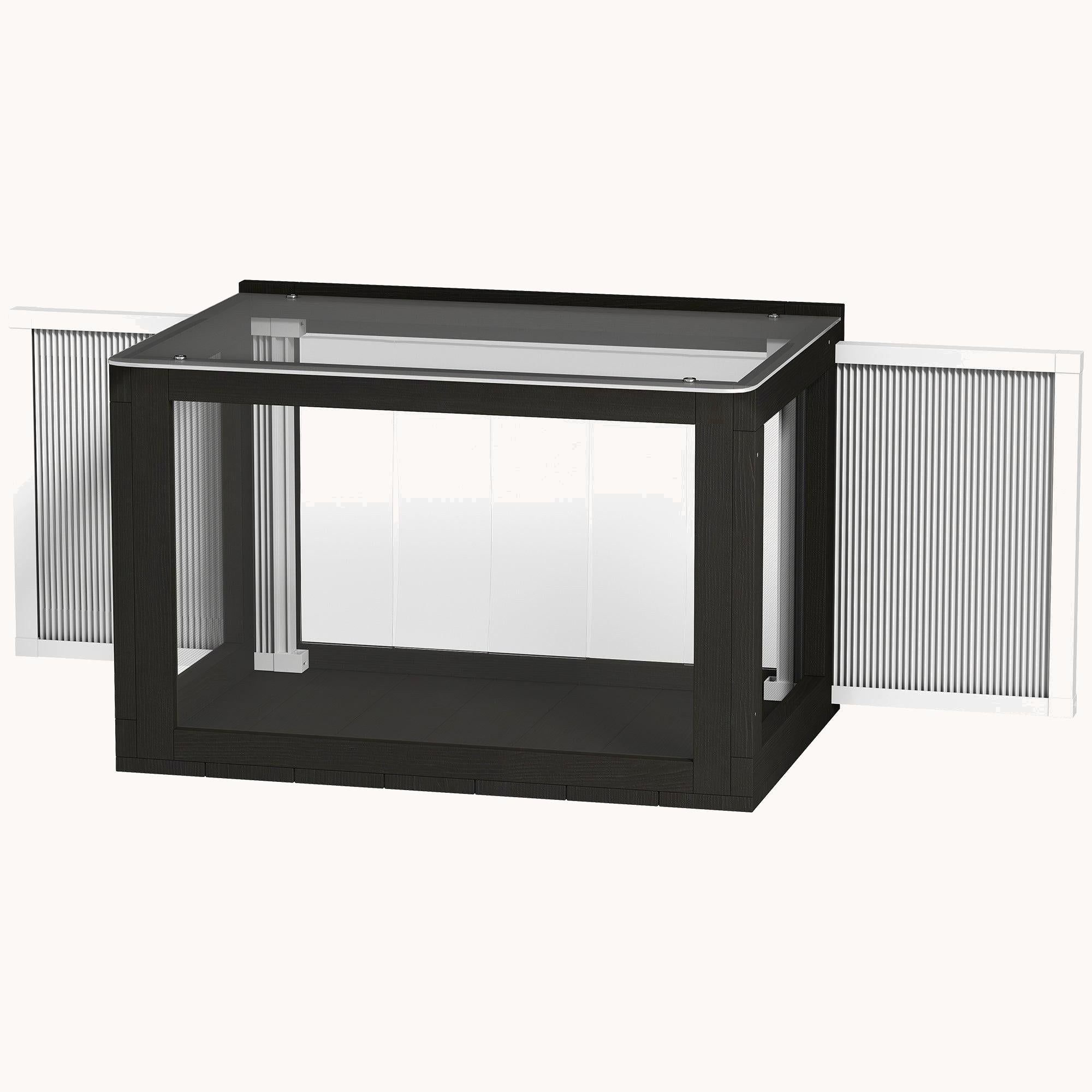 pawhut-bo-te-catio-fen-tre-pour-chat-25-41-perchoir-panoramique-transparent image 2